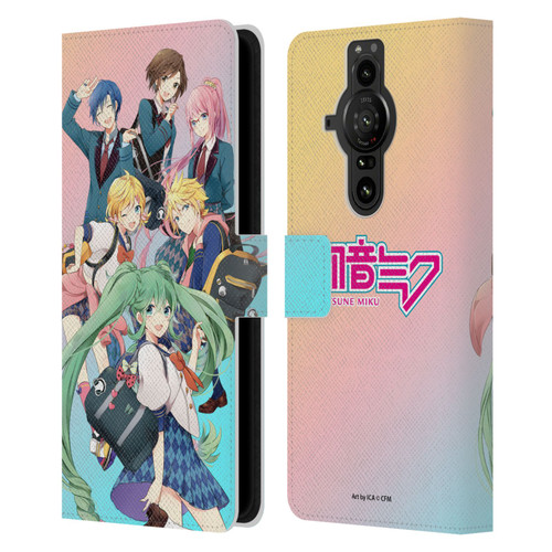 Hatsune Miku Virtual Singers High School Leather Book Wallet Case Cover For Sony Xperia Pro-I