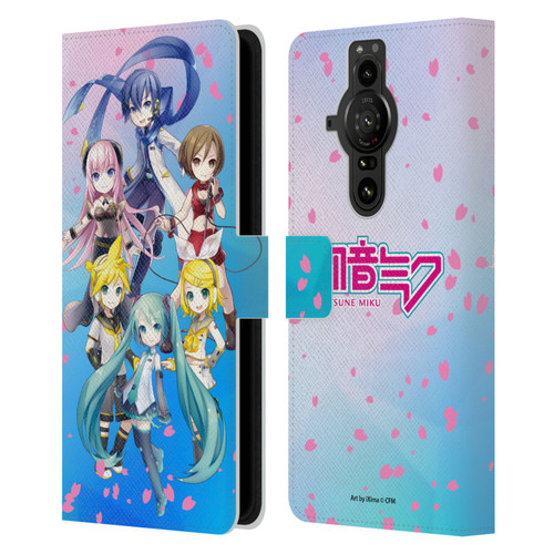 Hatsune Miku Virtual Singers Sakura Leather Book Wallet Case Cover For Sony Xperia Pro-I