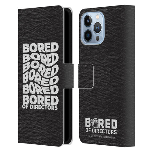 Bored of Directors Graphics Bored Leather Book Wallet Case Cover For Apple iPhone 13 Pro Max