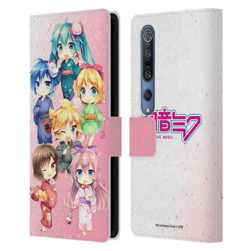 Hatsune Miku Virtual Singers Characters Leather Book Wallet Case Cover For Xiaomi Mi 10 5G / Mi 10 Pro 5G