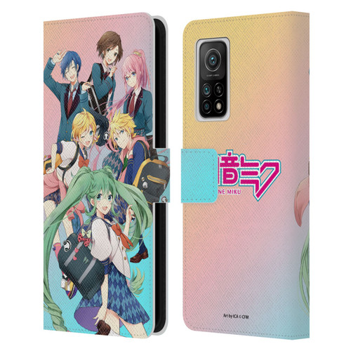 Hatsune Miku Virtual Singers High School Leather Book Wallet Case Cover For Xiaomi Mi 10T 5G