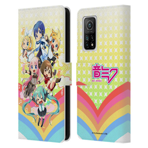 Hatsune Miku Virtual Singers Rainbow Leather Book Wallet Case Cover For Xiaomi Mi 10T 5G