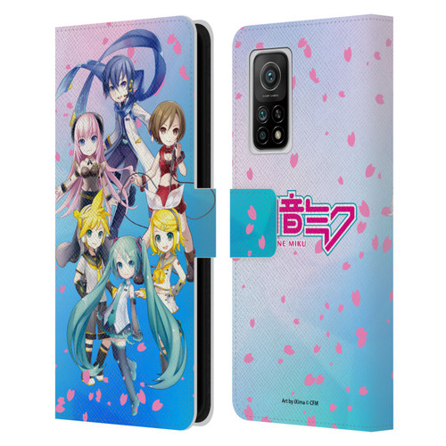 Hatsune Miku Virtual Singers Sakura Leather Book Wallet Case Cover For Xiaomi Mi 10T 5G