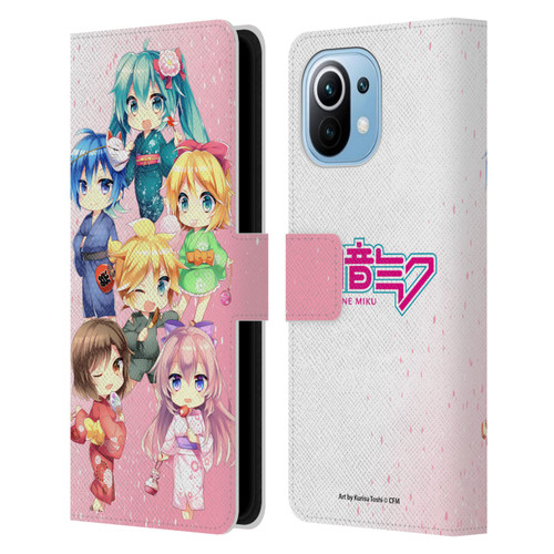 Hatsune Miku Virtual Singers Characters Leather Book Wallet Case Cover For Xiaomi Mi 11