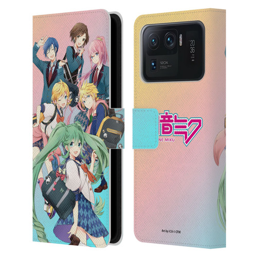 Hatsune Miku Virtual Singers High School Leather Book Wallet Case Cover For Xiaomi Mi 11 Ultra