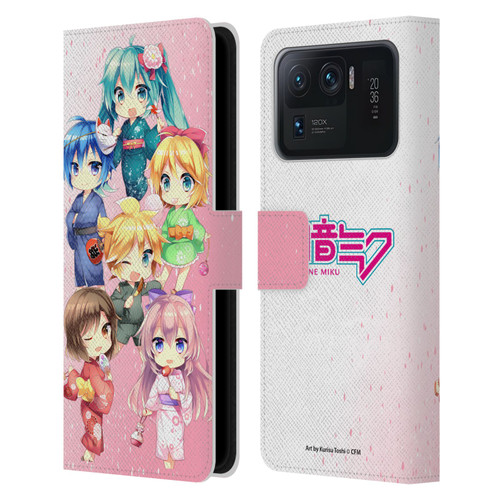 Hatsune Miku Virtual Singers Characters Leather Book Wallet Case Cover For Xiaomi Mi 11 Ultra