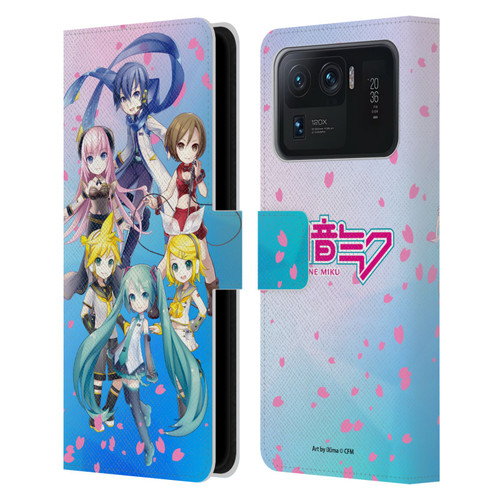 Hatsune Miku Virtual Singers Sakura Leather Book Wallet Case Cover For Xiaomi Mi 11 Ultra