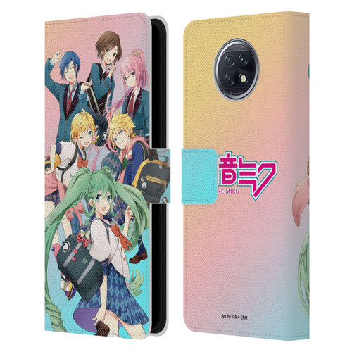 Hatsune Miku Virtual Singers High School Leather Book Wallet Case Cover For Xiaomi Redmi Note 9T 5G