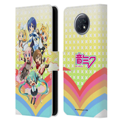 Hatsune Miku Virtual Singers Rainbow Leather Book Wallet Case Cover For Xiaomi Redmi Note 9T 5G