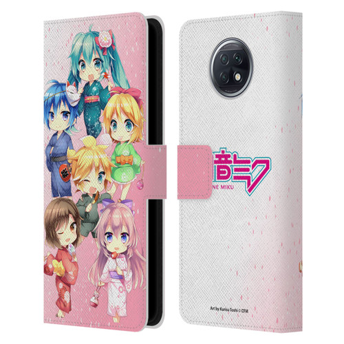 Hatsune Miku Virtual Singers Characters Leather Book Wallet Case Cover For Xiaomi Redmi Note 9T 5G