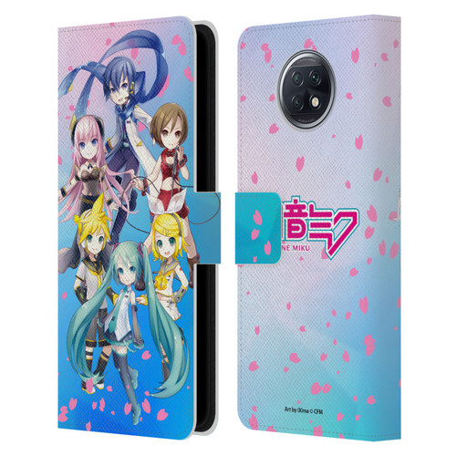 Hatsune Miku Virtual Singers Sakura Leather Book Wallet Case Cover For Xiaomi Redmi Note 9T 5G