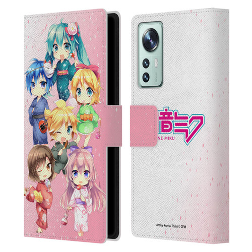 Hatsune Miku Virtual Singers Characters Leather Book Wallet Case Cover For Xiaomi 12