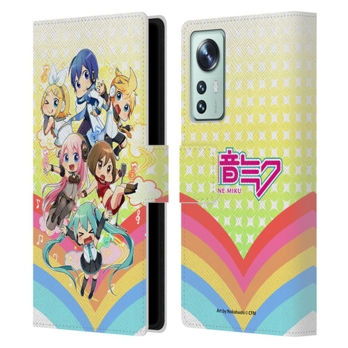 Hatsune Miku Virtual Singers Rainbow Leather Book Wallet Case Cover For Xiaomi 12