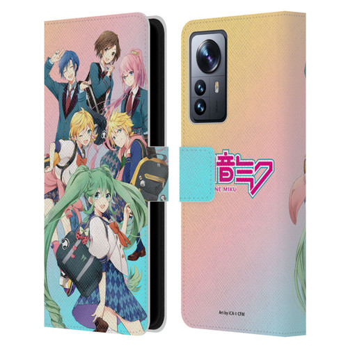 Hatsune Miku Virtual Singers High School Leather Book Wallet Case Cover For Xiaomi 12 Pro