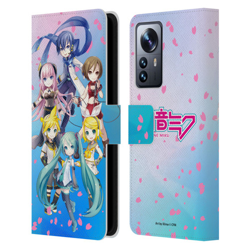 Hatsune Miku Virtual Singers Sakura Leather Book Wallet Case Cover For Xiaomi 12 Pro