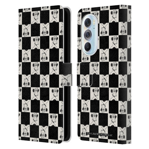 Bored of Directors Graphics Black And White Leather Book Wallet Case Cover For Motorola Edge X30