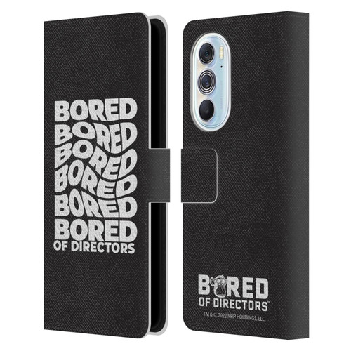 Bored of Directors Graphics Bored Leather Book Wallet Case Cover For Motorola Edge X30