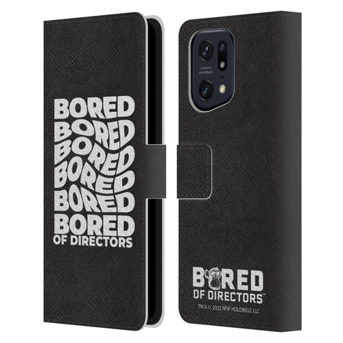 Bored of Directors Graphics Bored Leather Book Wallet Case Cover For OPPO Find X5 Pro