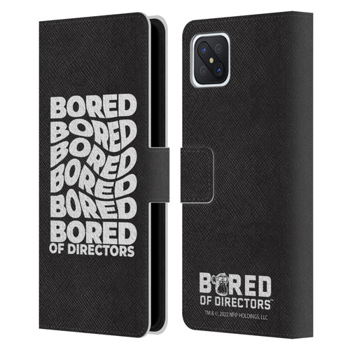Bored of Directors Graphics Bored Leather Book Wallet Case Cover For OPPO Reno4 Z 5G
