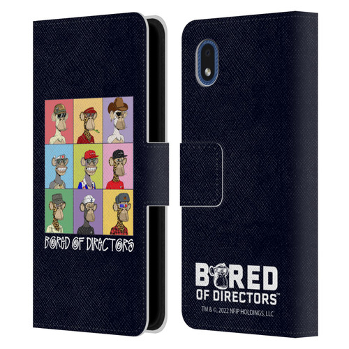Bored of Directors Graphics Group Leather Book Wallet Case Cover For Samsung Galaxy A01 Core (2020)