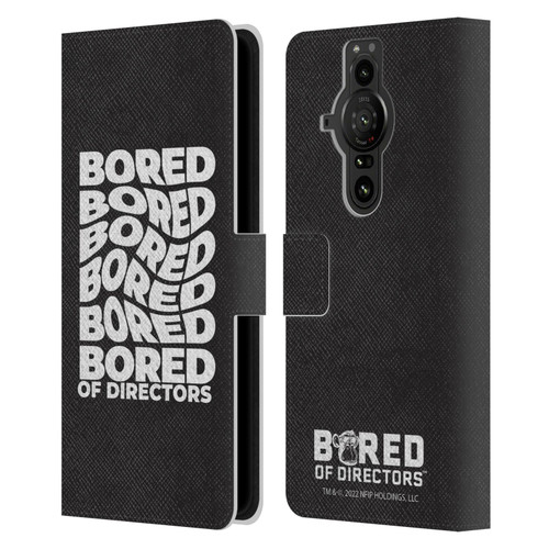 Bored of Directors Graphics Bored Leather Book Wallet Case Cover For Sony Xperia Pro-I
