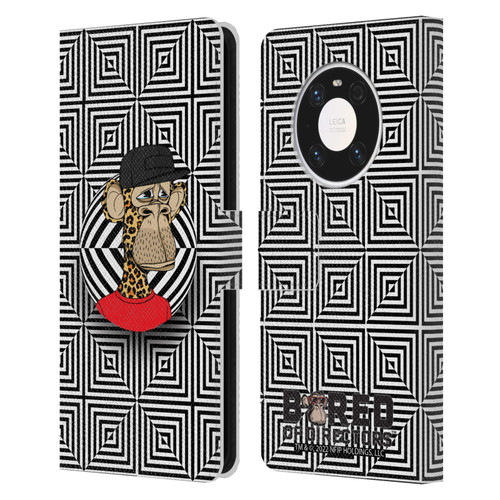 Bored of Directors Key Art APE #3179 Pattern Leather Book Wallet Case Cover For Huawei Mate 40 Pro 5G