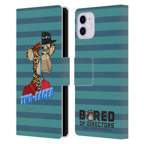 Bored of Directors Key Art Two-Faced Leather Book Wallet Case Cover For Apple iPhone 11