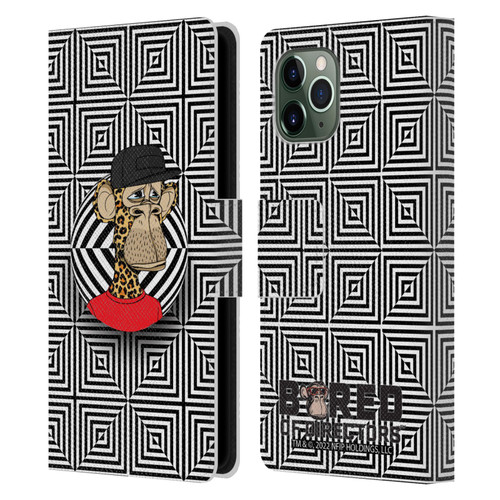 Bored of Directors Key Art APE #3179 Pattern Leather Book Wallet Case Cover For Apple iPhone 11 Pro