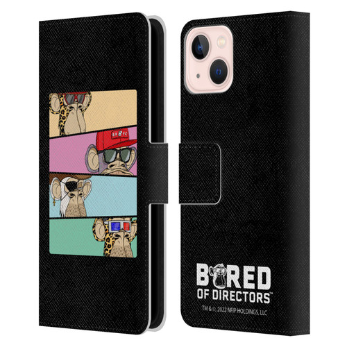 Bored of Directors Key Art Group Leather Book Wallet Case Cover For Apple iPhone 13
