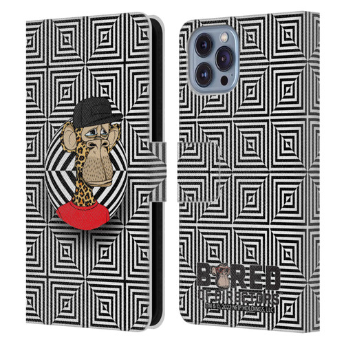 Bored of Directors Key Art APE #3179 Pattern Leather Book Wallet Case Cover For Apple iPhone 14