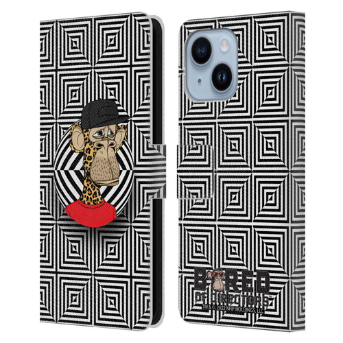 Bored of Directors Key Art APE #3179 Pattern Leather Book Wallet Case Cover For Apple iPhone 14 Plus