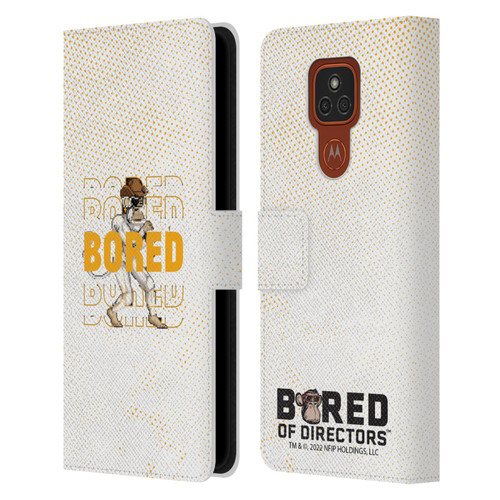 Bored of Directors Key Art Bored Leather Book Wallet Case Cover For Motorola Moto E7 Plus