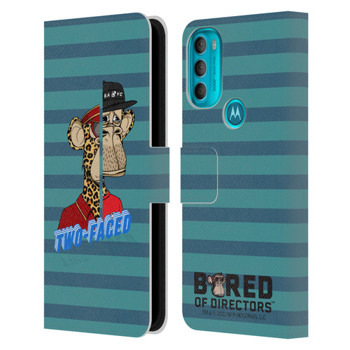 Bored of Directors Key Art Two-Faced Leather Book Wallet Case Cover For Motorola Moto G71 5G