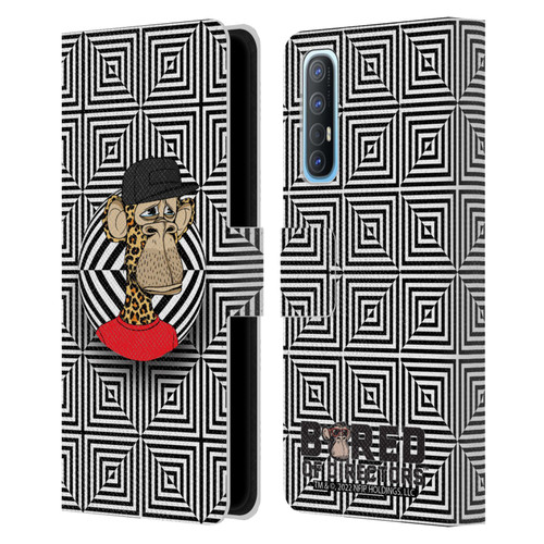 Bored of Directors Key Art APE #3179 Pattern Leather Book Wallet Case Cover For OPPO Find X2 Neo 5G