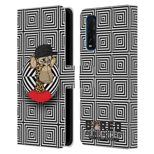 Bored of Directors Key Art APE #3179 Pattern Leather Book Wallet Case Cover For OPPO Find X3 Neo / Reno5 Pro+ 5G