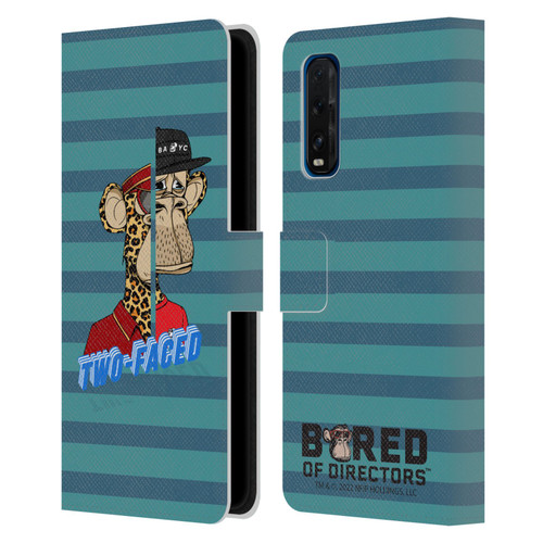 Bored of Directors Key Art Two-Faced Leather Book Wallet Case Cover For OPPO Find X3 Neo / Reno5 Pro+ 5G