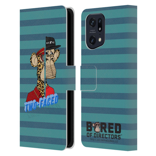 Bored of Directors Key Art Two-Faced Leather Book Wallet Case Cover For OPPO Find X5