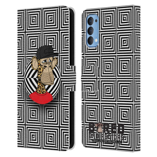 Bored of Directors Key Art APE #3179 Pattern Leather Book Wallet Case Cover For OPPO Reno 4 5G