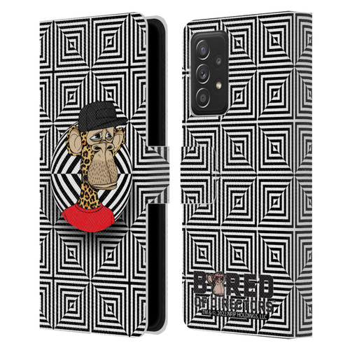 Bored of Directors Key Art APE #3179 Pattern Leather Book Wallet Case Cover For Samsung Galaxy A52 / A52s / 5G (2021)