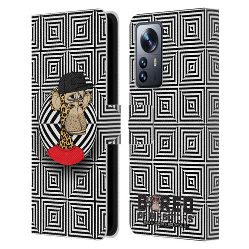 Bored of Directors Key Art APE #3179 Pattern Leather Book Wallet Case Cover For Xiaomi 12 Pro