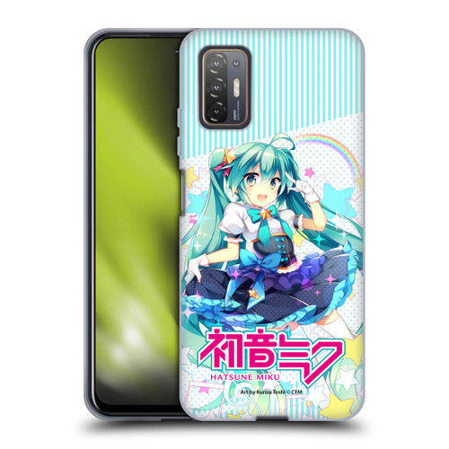Hatsune Miku Graphics Stars And Rainbow Soft Gel Case for HTC Desire 21 Pro 5G