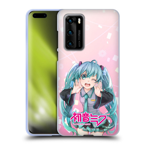 Hatsune Miku Graphics Wink Soft Gel Case for Huawei P40 5G