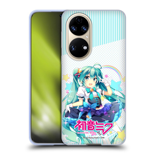 Hatsune Miku Graphics Stars And Rainbow Soft Gel Case for Huawei P50