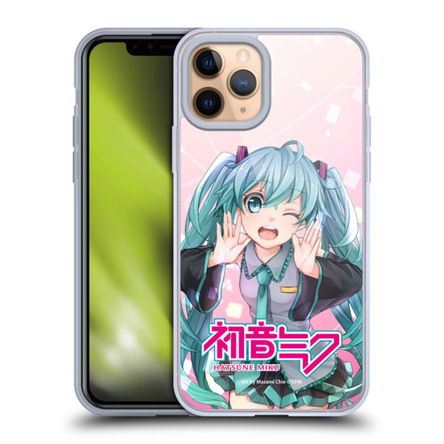 Hatsune Miku Graphics Wink Soft Gel Case for Apple iPhone 11 Pro