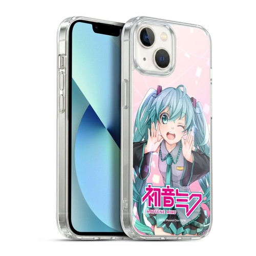 Hatsune Miku Graphics Wink Soft Gel Case for Apple iPhone 13