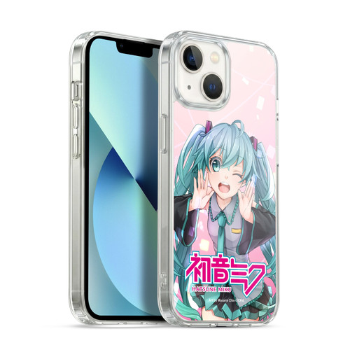 Hatsune Miku Graphics Wink Soft Gel Case for Apple iPhone 13