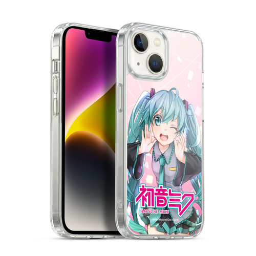 Hatsune Miku Graphics Wink Soft Gel Case for Apple iPhone 14