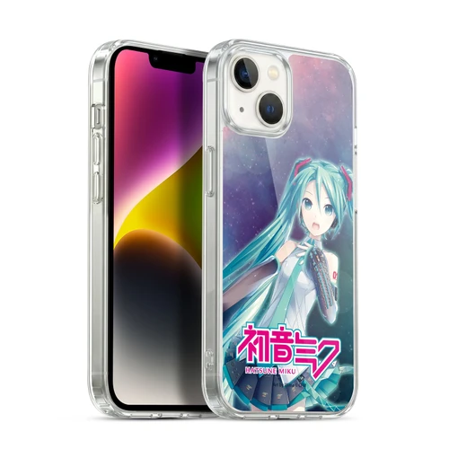 Hatsune Miku Graphics Nebula Soft Gel Case for Apple iPhone 14 Plus & MagSafe