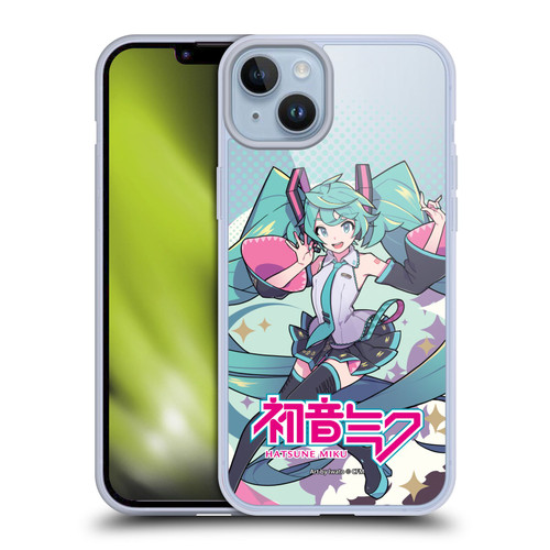 Hatsune Miku Graphics Pastels Soft Gel Case for Apple iPhone 14 Plus & MagSafe