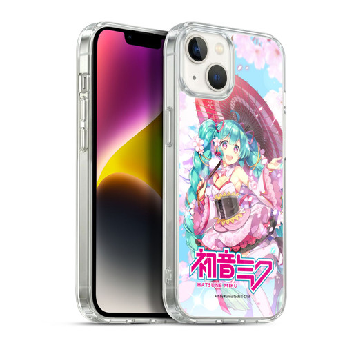 Hatsune Miku Graphics Sakura Soft Gel Case for Apple iPhone 14 Plus & MagSafe